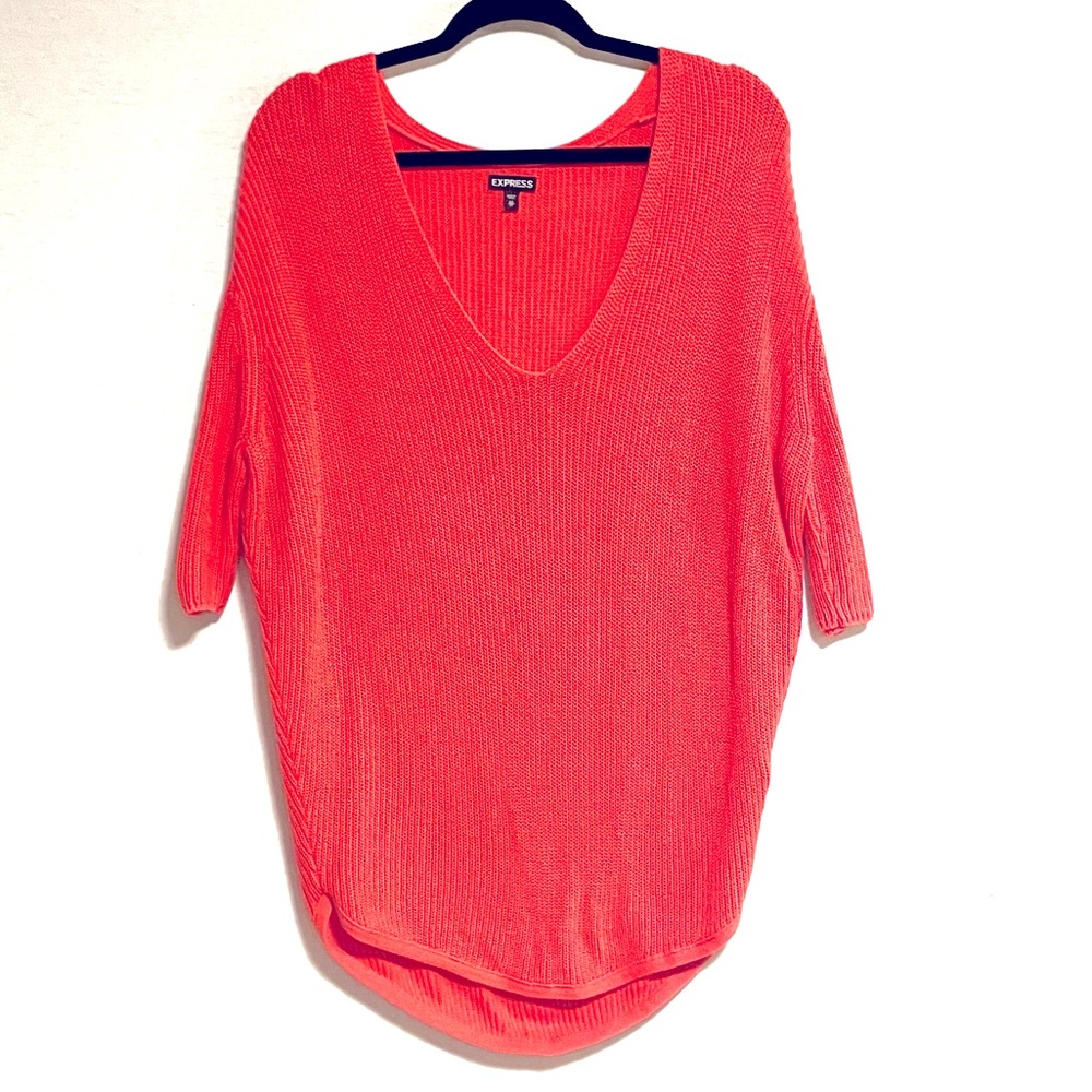 Express peach sweater